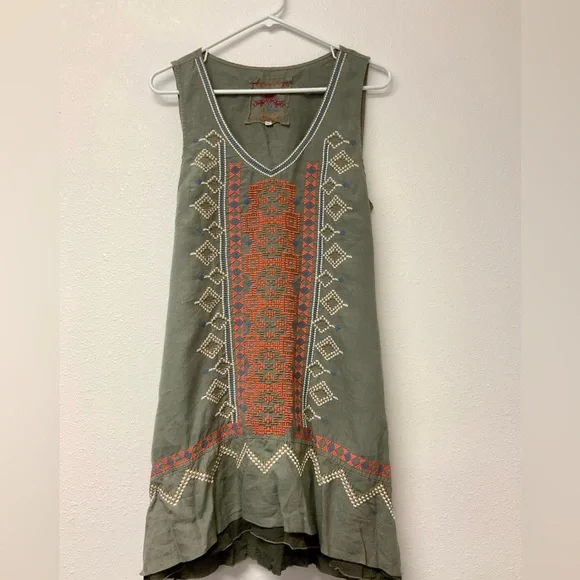 Johnny Was LA Stevie linen dress. - Picture 4 of 13